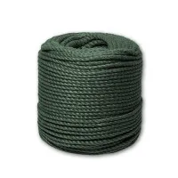 Канат джутовый ДТ тросовой свивки d.   6 мм зеленый