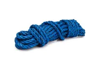 Канат джутовый ДТ тросовой свивки d. 10 мм синий в отрезках по 15 м