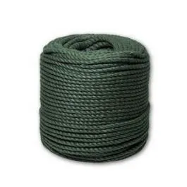 Канат джутовый ДТ тросовой свивки d. 6 мм зеленый