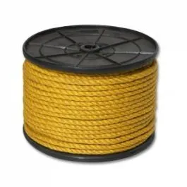 Канат джутовый ДТ тросовой свивки d. 6 мм желтый на кат. 200 мм